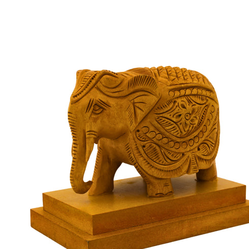 Natriel Wooden Elephant Statue